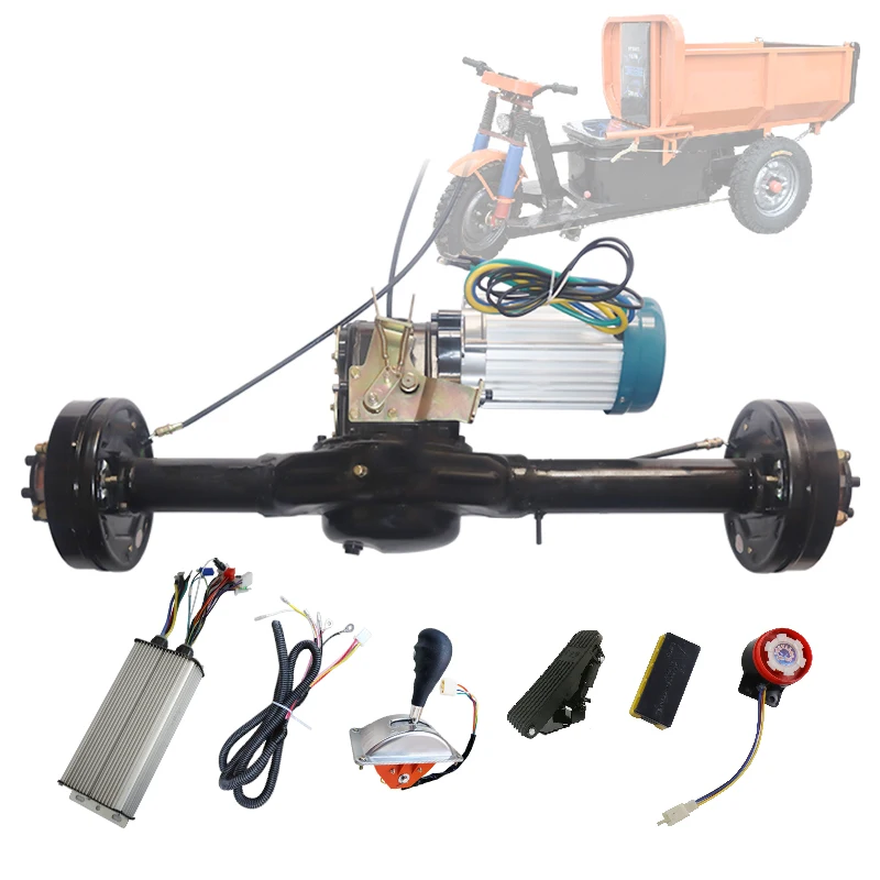 143cm 4000W Brushless Motor Rear Axle Shift Kit 1:15:30 Differential Heavy Oil Brake Suspension Axle Propeller Shafts