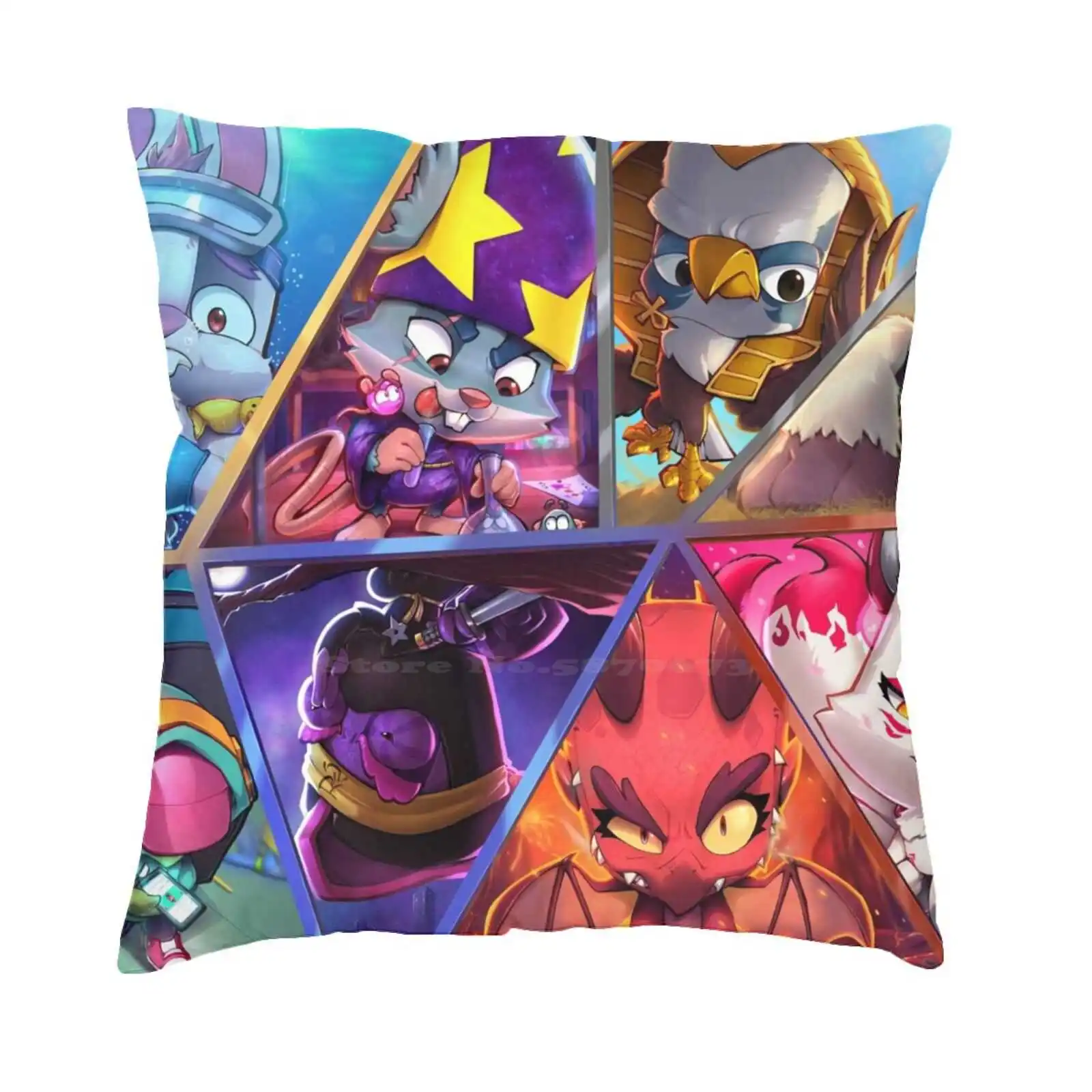 Legendary Zooba Characters Pillowcase Bedroom Home Decoration Legendary Zooba Nix Skippy Louie Steve Bruce Shelly Larry Donna