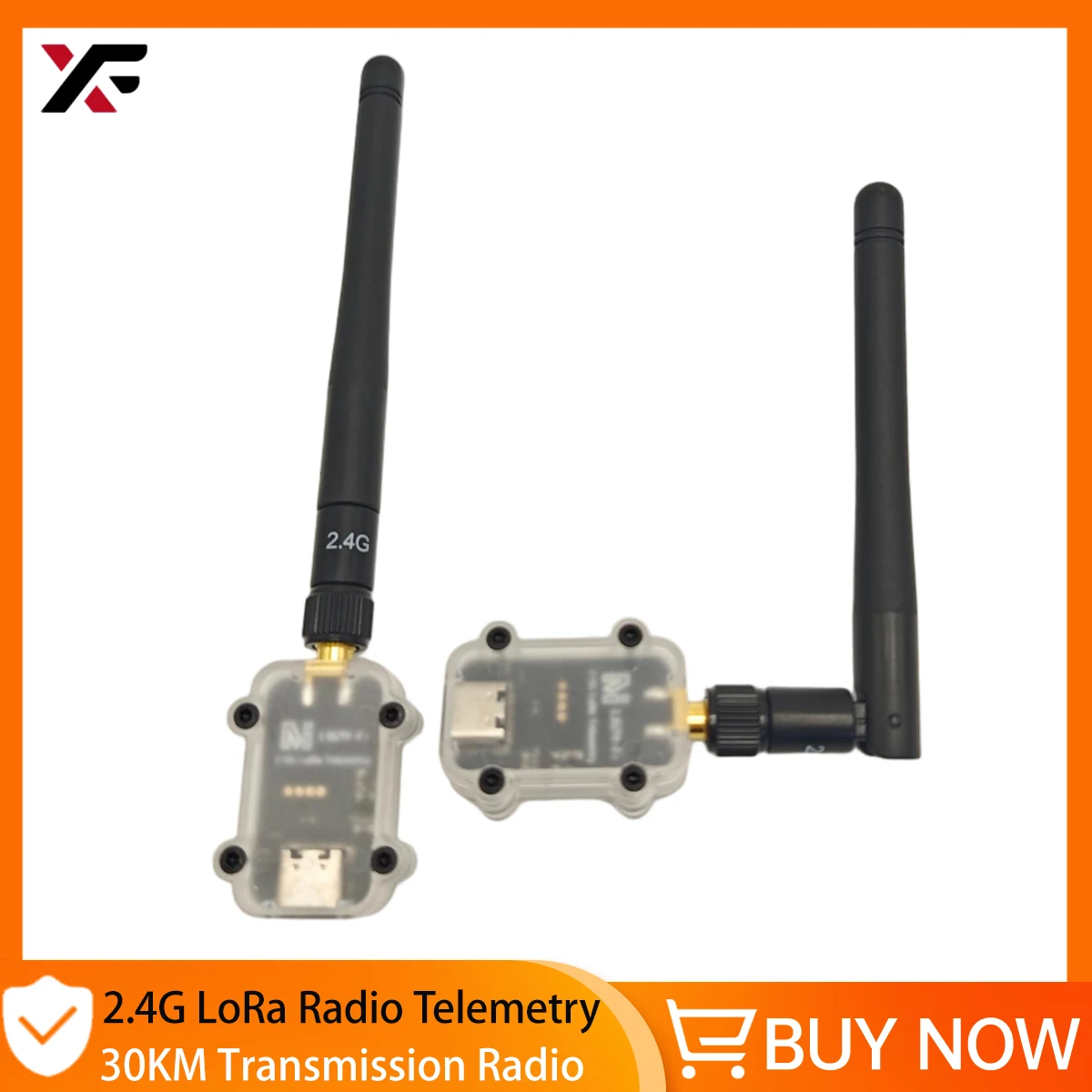 

2.4G LoRa Radio Telemetry 30KM Transmission Radio Module Data Spread Spectrum Anti-Interference Drones for Pixhawk/Ardupilot/PX4