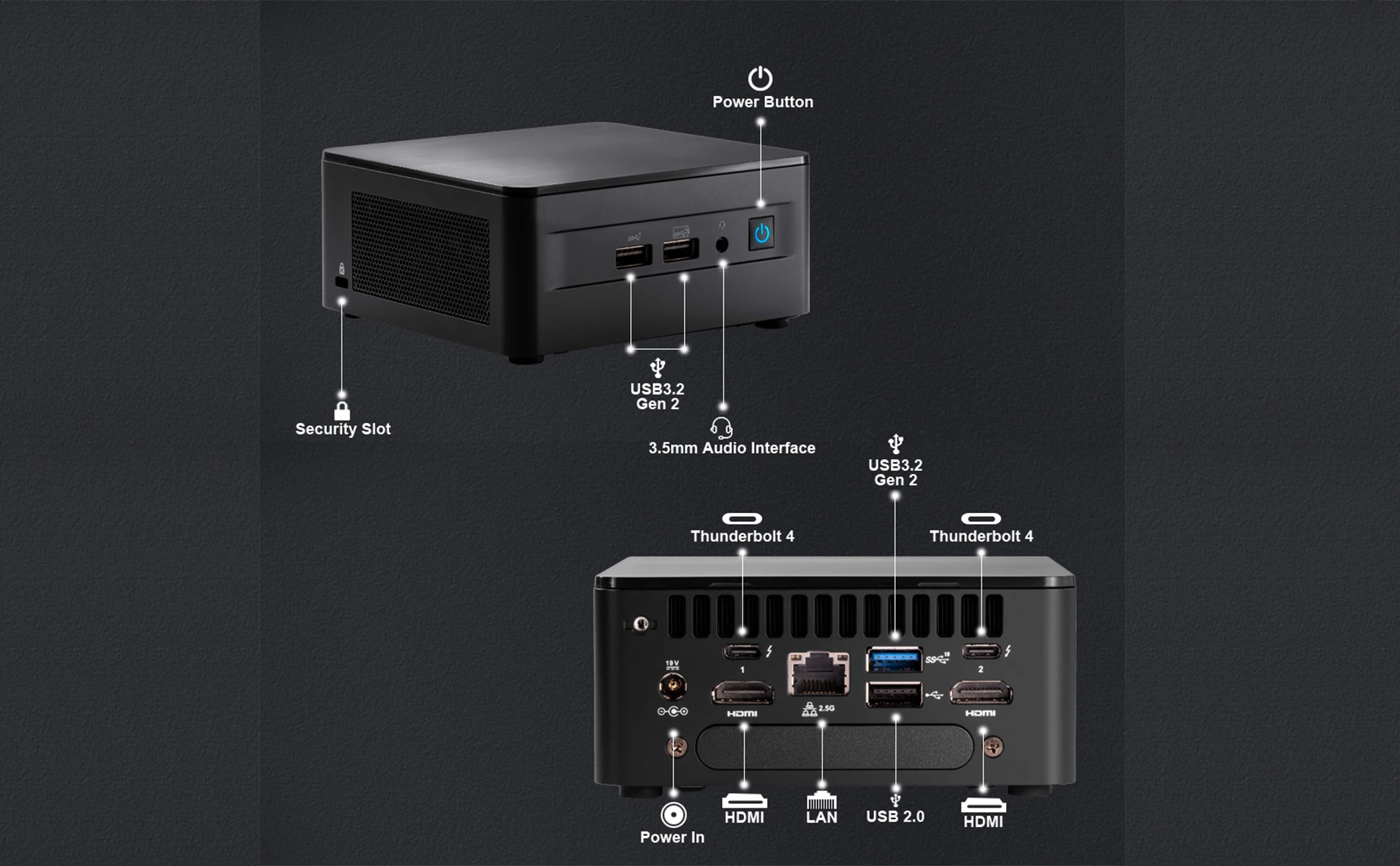 在庫の準備! Intel Wall Street canon Edge mini pc、コアi7-1260P、intel isxeグラフィックス、35w、tdp、nuc12wshi7