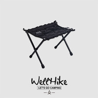 WELLHIKE Maza Folded Camping Portable Moon Chair Lightweight Aluminum Alloy Tactical Fishing Stool  Multi -Function Stool