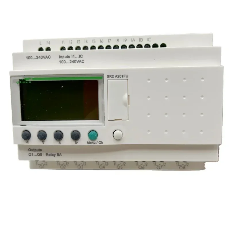 

Spot high quality 12 input 8 relay output with display panel compact smart relay SR2A201FU