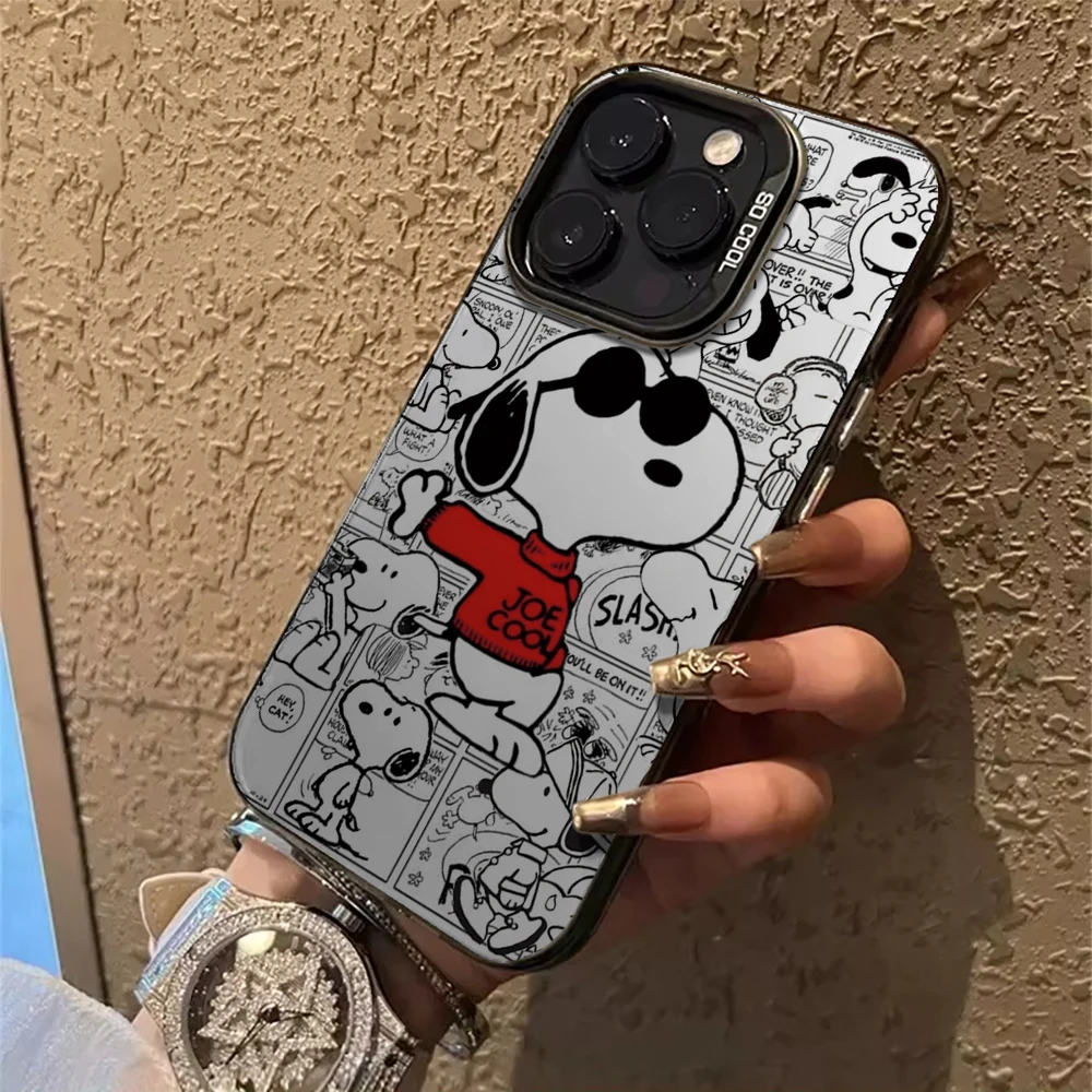 حافظة لهاتف آيفون 16 15 14 13 12 11 XS X XR Mini Pro Max Plus 16E ملونة مضادة للسقوط غطاء صلب #3