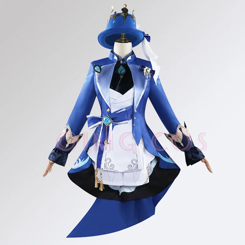 Furina Focalors تأثيري جينشين زي تأثير كرنفال موحدة أنيمي هالوين ملابس تنكرية للحفلات لعبة النساء