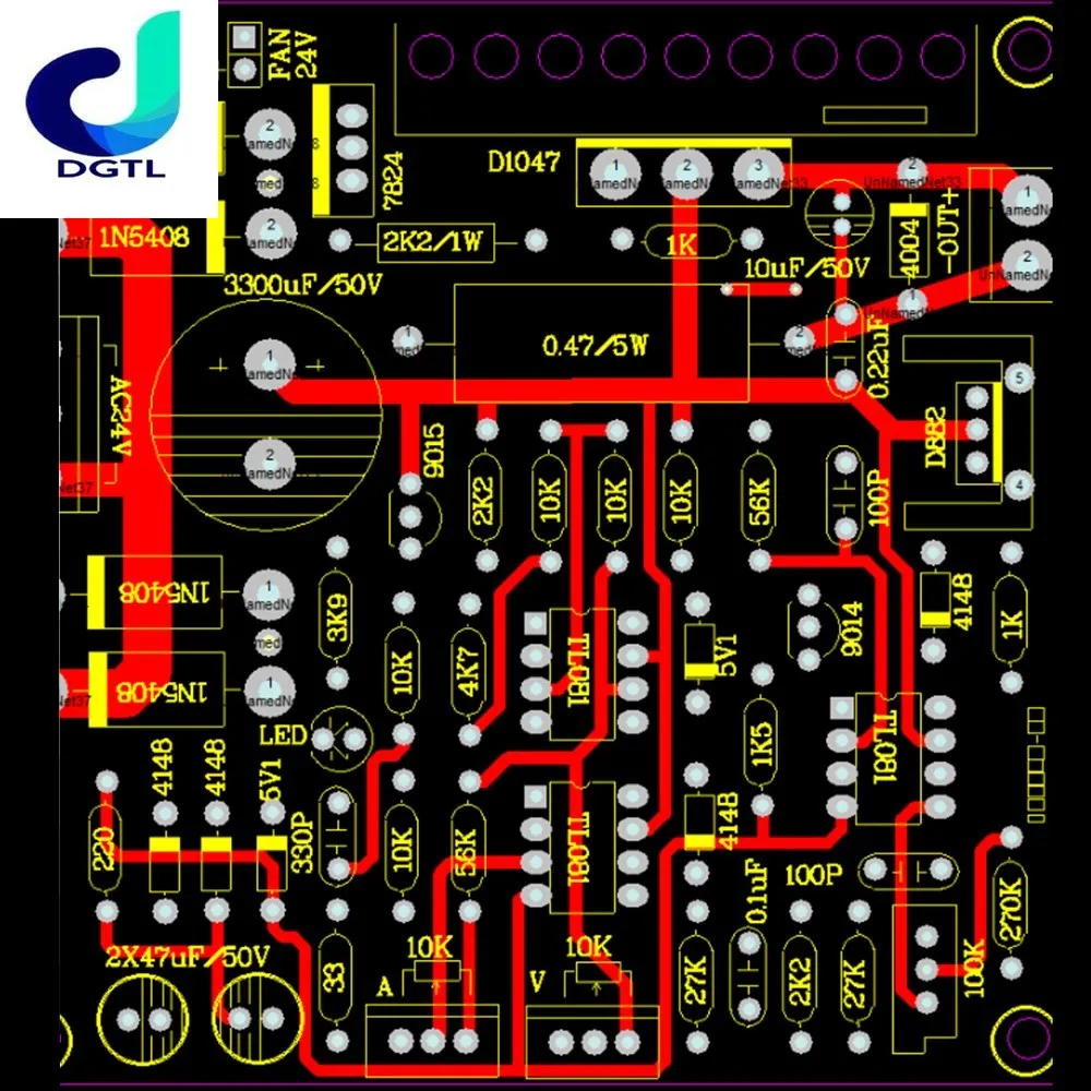 0-30V Red 2mA-3A Continuously Adjustable DC Regulated Power Supply DIY Kit for school education lab DIY Kit