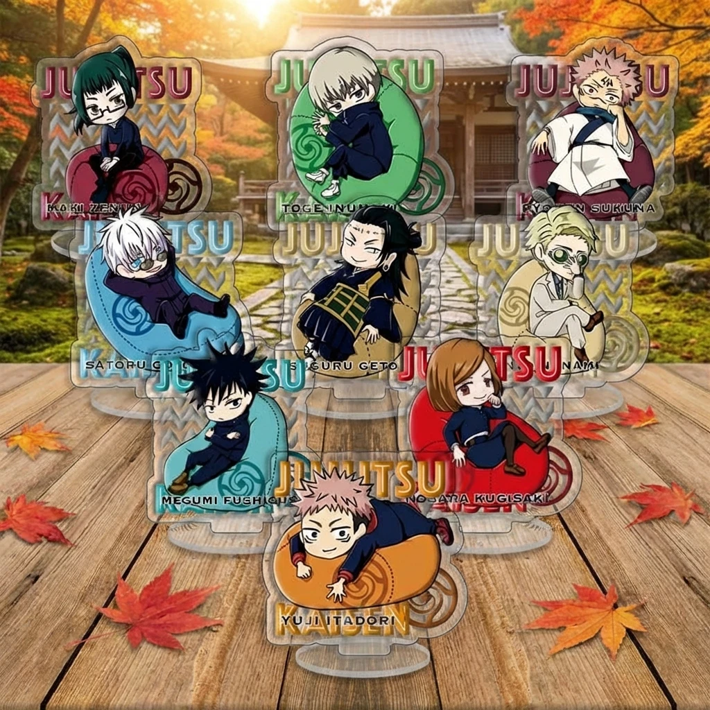 

Anime Acrylic Stand Set Jujutsu Kaisen Yuji Itadori Megumi Fushiguro Nine Piece Collection Merchandise In Stock Fast Shipping