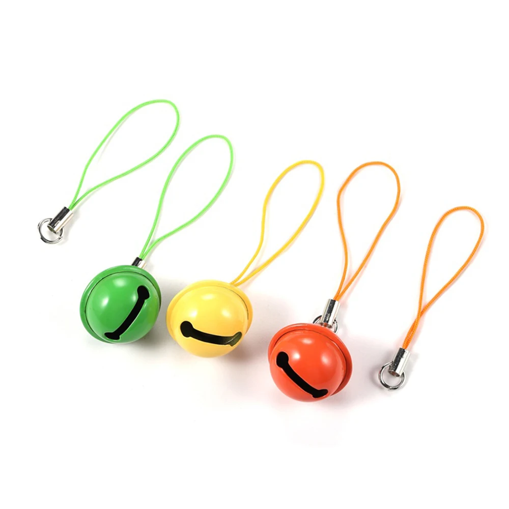 20/50/100Pcs Colorful Lanyard Lariat Cord Lobster Clasp Rope Christmas Bell Keychain Hooks Keyring Pendant Key Ring Accessories