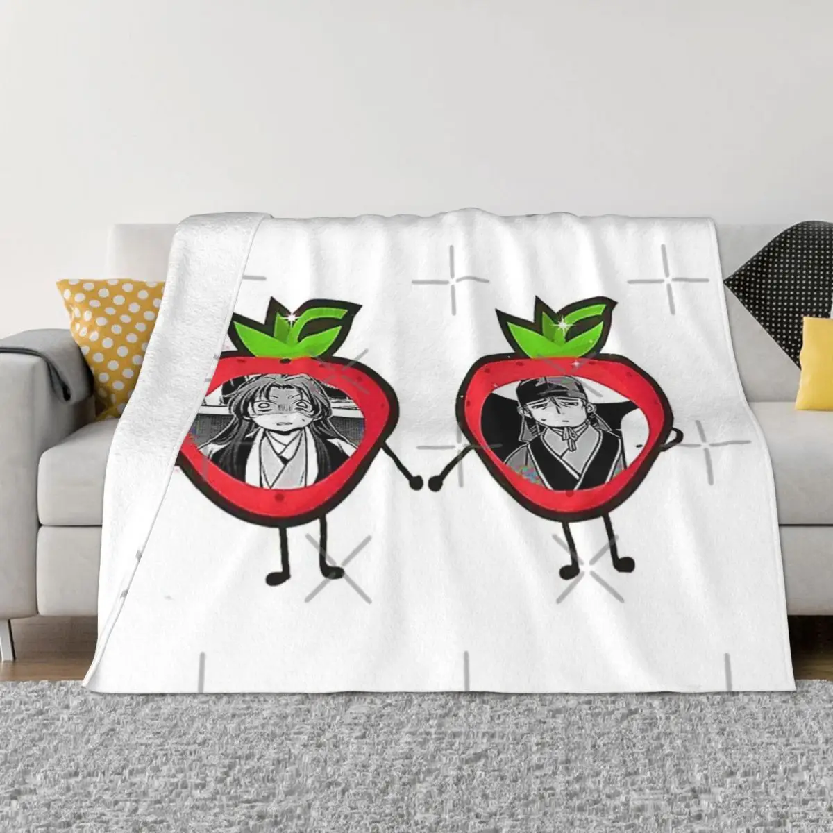 The Apothecary Diaries Fanart Characters 3 Plush Bed Blanket Couple Blankets Winter Warm Blanket Throw Blanket