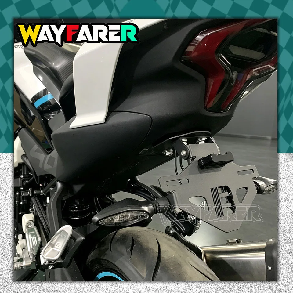 For CF 450SR 450 SR SR-S SS NK 450SS 450NK 250SR Adjustable License Plate Holder Rear Tail Tidy Fender Eliminator Bracket Mount