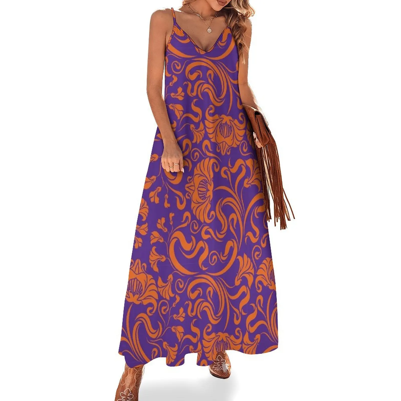 

South Carolina - Floral Sleeveless Dress summer dress woman 2024 trendy elegant evening dresses for women 2024