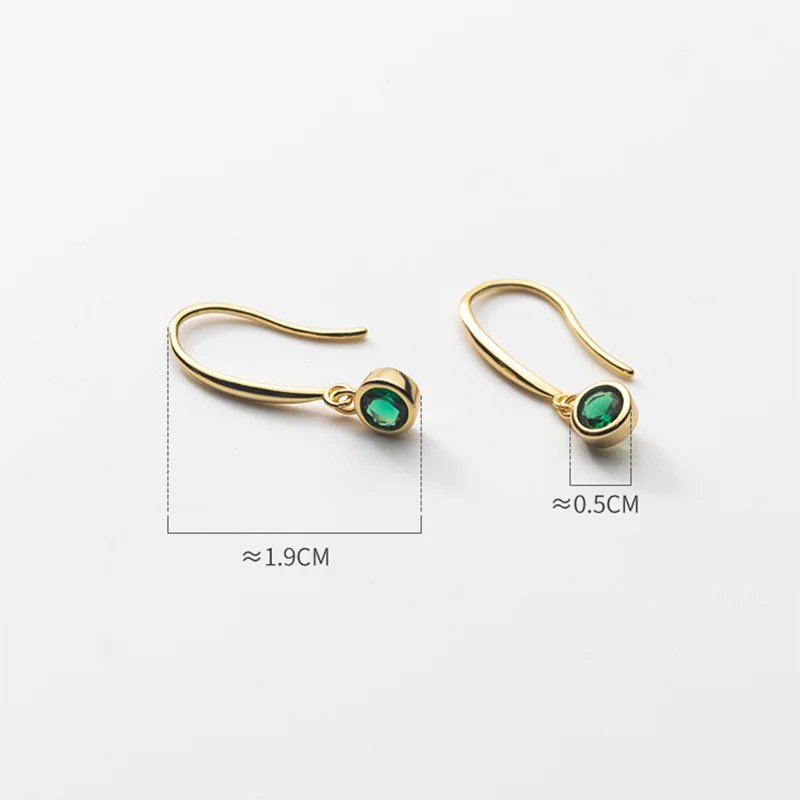 KAMIRA-pendientes de plata de ley 925 para mujer, aretes colgantes de circonita verde de lujo, joyería exquisita de oro de 18k, estilo clásico, 2022