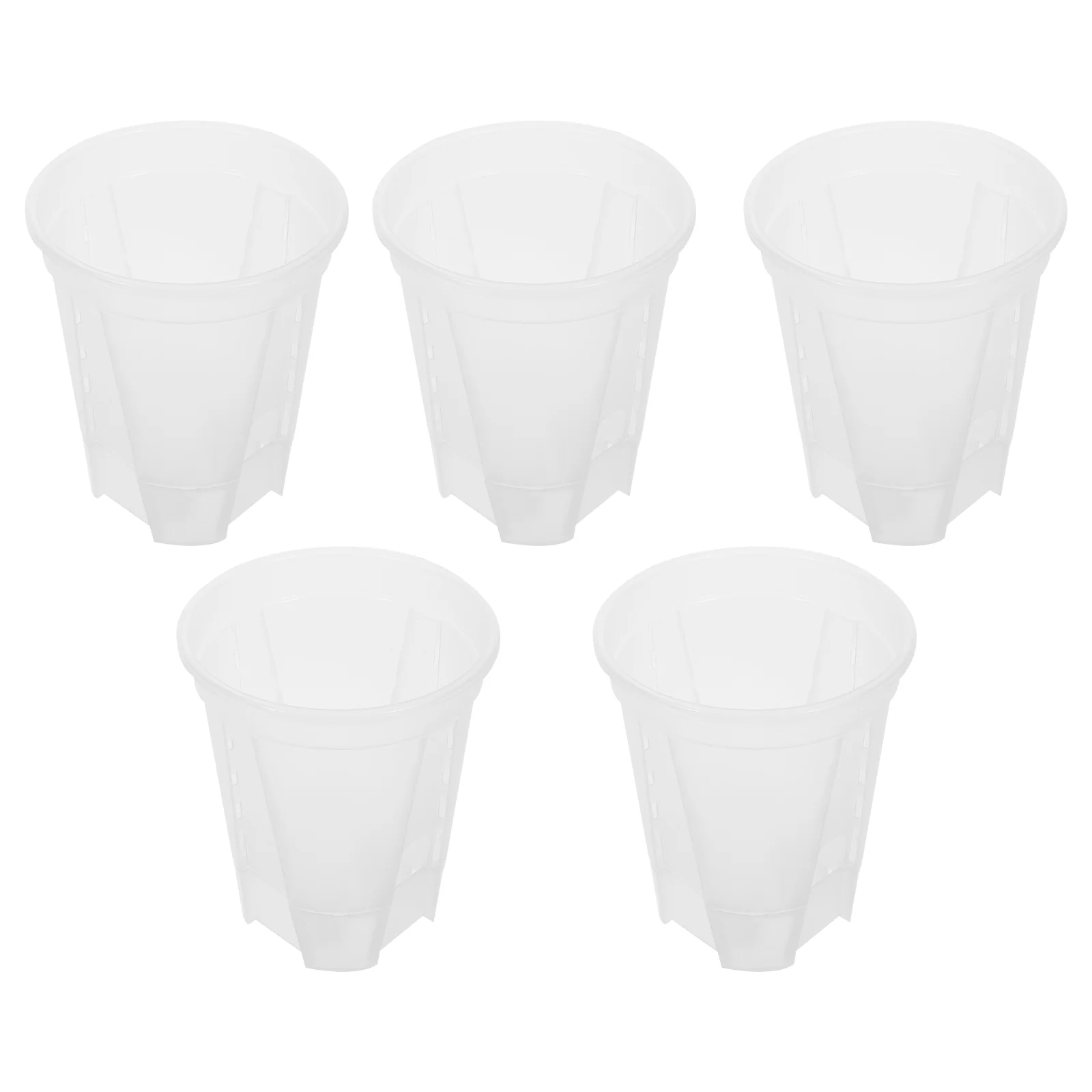 

5 Pcs Indoor Plant Pots Self-priming Flower Home Flowerpot Watering for Plants Planters Plastic Transparent Self-watering