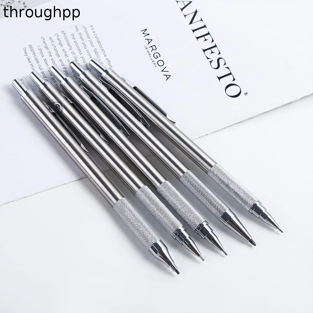Office Drawing Sketch Stainless Steel for Students Mechanical Pencil Propelling Pencil Automatic Pencil Movable Pencil