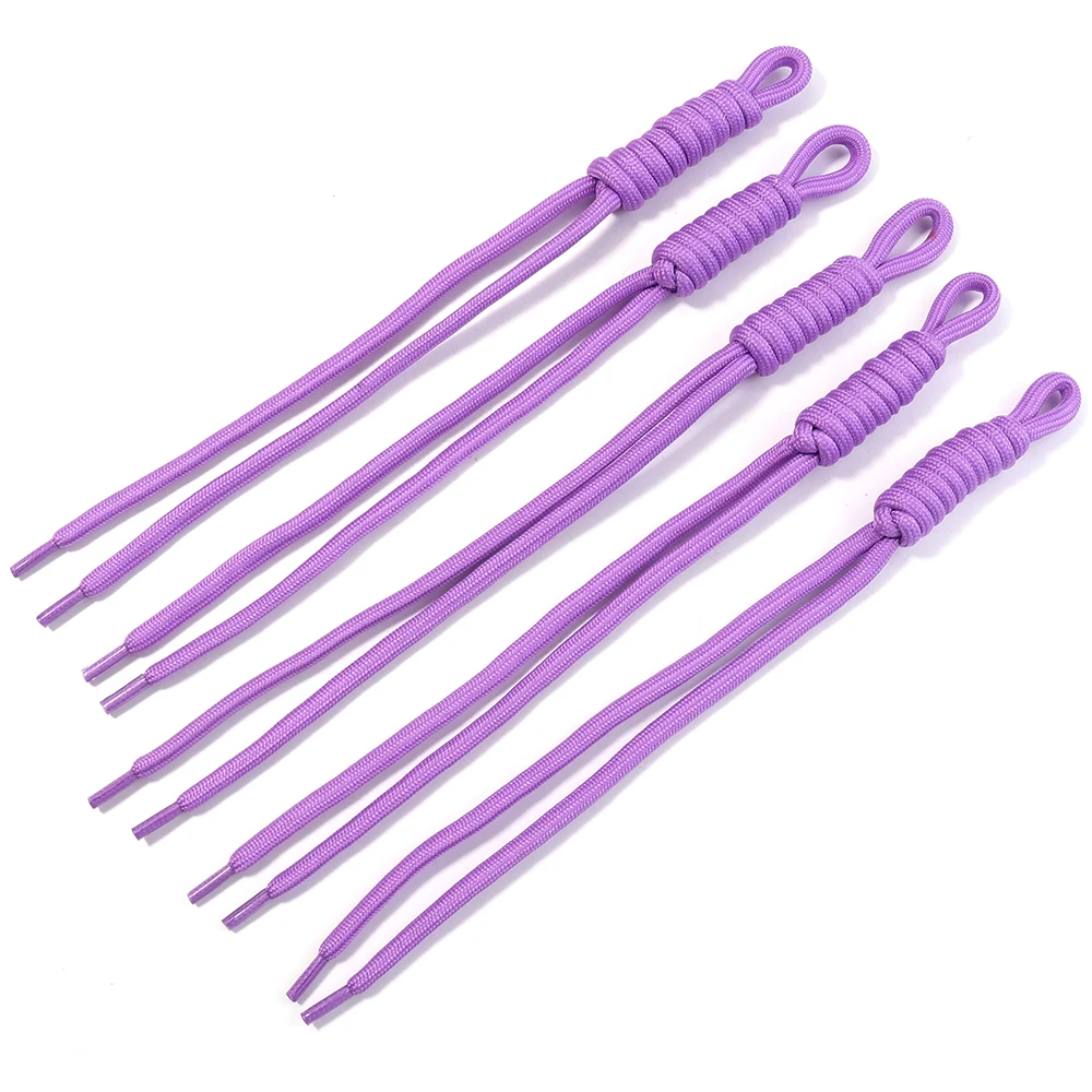 5 teile/los Bunte Geflochtene Lanyard Schlüsselbund Handgemachte Knoten Nylon Seil Schnur Gewinde Für DIY Schlüssel Kette Anhänger Tasche Zubehör