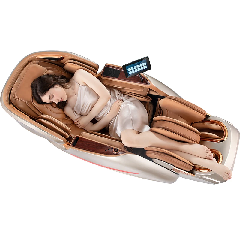 Coolfull Dual Body Detection Massage Chair 5 Custom Programs 24 Auto Modes 4D Gear Home Relax