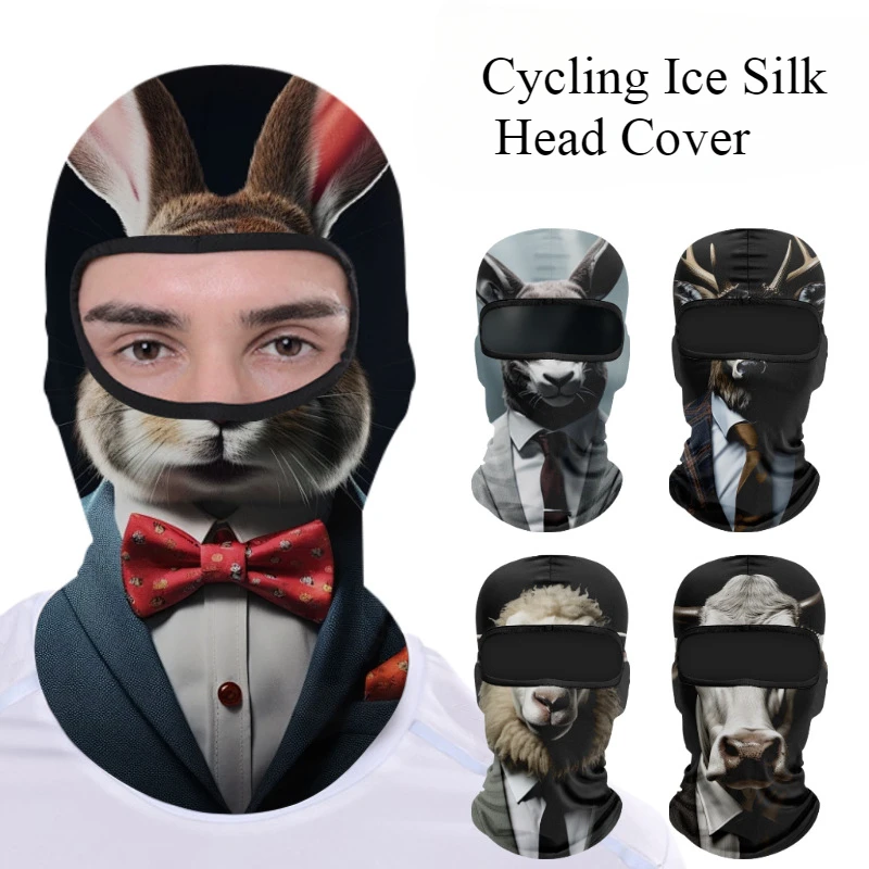 

Balaklava Men's Sunscreen Mask Women's Heart shaped Sunscreen Mask and Rabbit Full Face Bicycle Mask