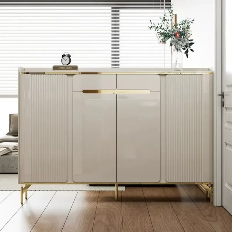 for Shoes Organizers Shelves Organizer Shelf Shoe Rack Furniture Cream Style Light Luxury Home Shoe Cabinet Home Modern Rock