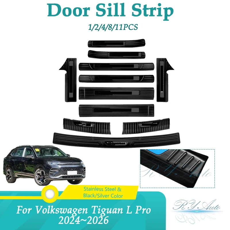 Tira De Alféizar De Puerta De Coche Para Volkswagen Vw Tiguan L Pro R-Line 2024 ~ 2026 Longitud De Coche 4735Mm Umbral Accesorios De Pasta Antiestampada — -46%, 44.33€ Coupon, from 49.99€ – 46% descuento – €49.99