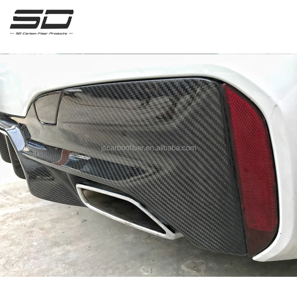 For 5 series G30 G38 Dry Carbon Fiber Body Kit M5 style Rear Diffuser Rear Lip For B  5 series G30 G38 2017