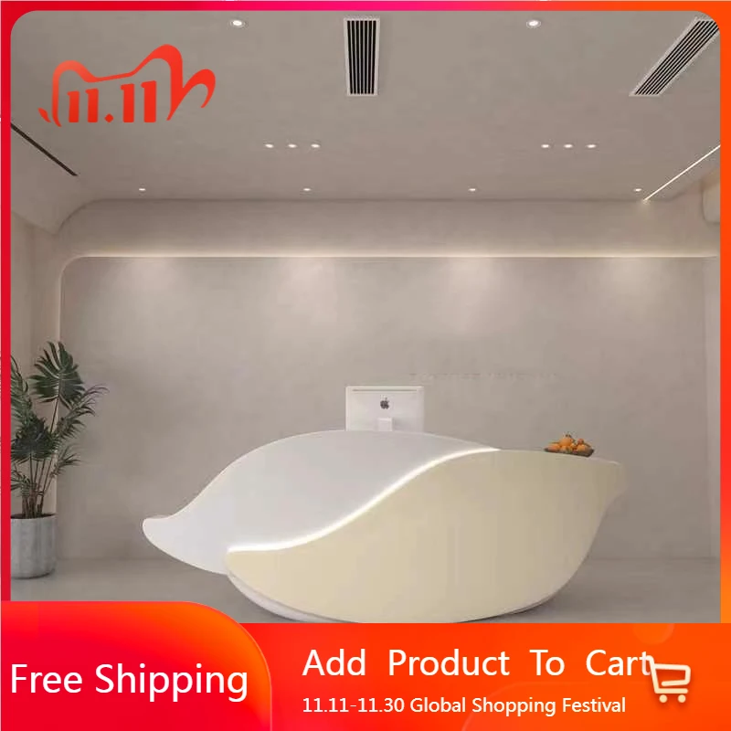 

Minimalist Aesthetic Reception Desks Beauty Unique Luxury Shop Modern Reception Desk Corner European Escritorio Office Furniture