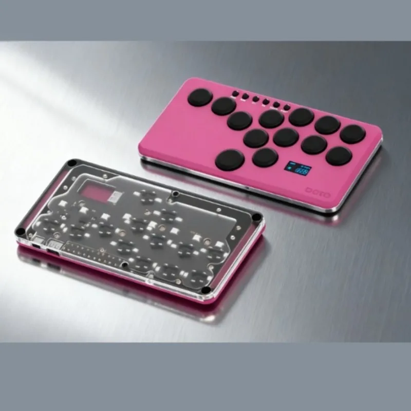 

Игровая клавиатура DOIO Mini Hitbox, модель KBGM-H06M, портативная совместимость из алюминиевого сплава PS4PS5SwitchSteam для Street Fighter6/KOF15/Tekken8