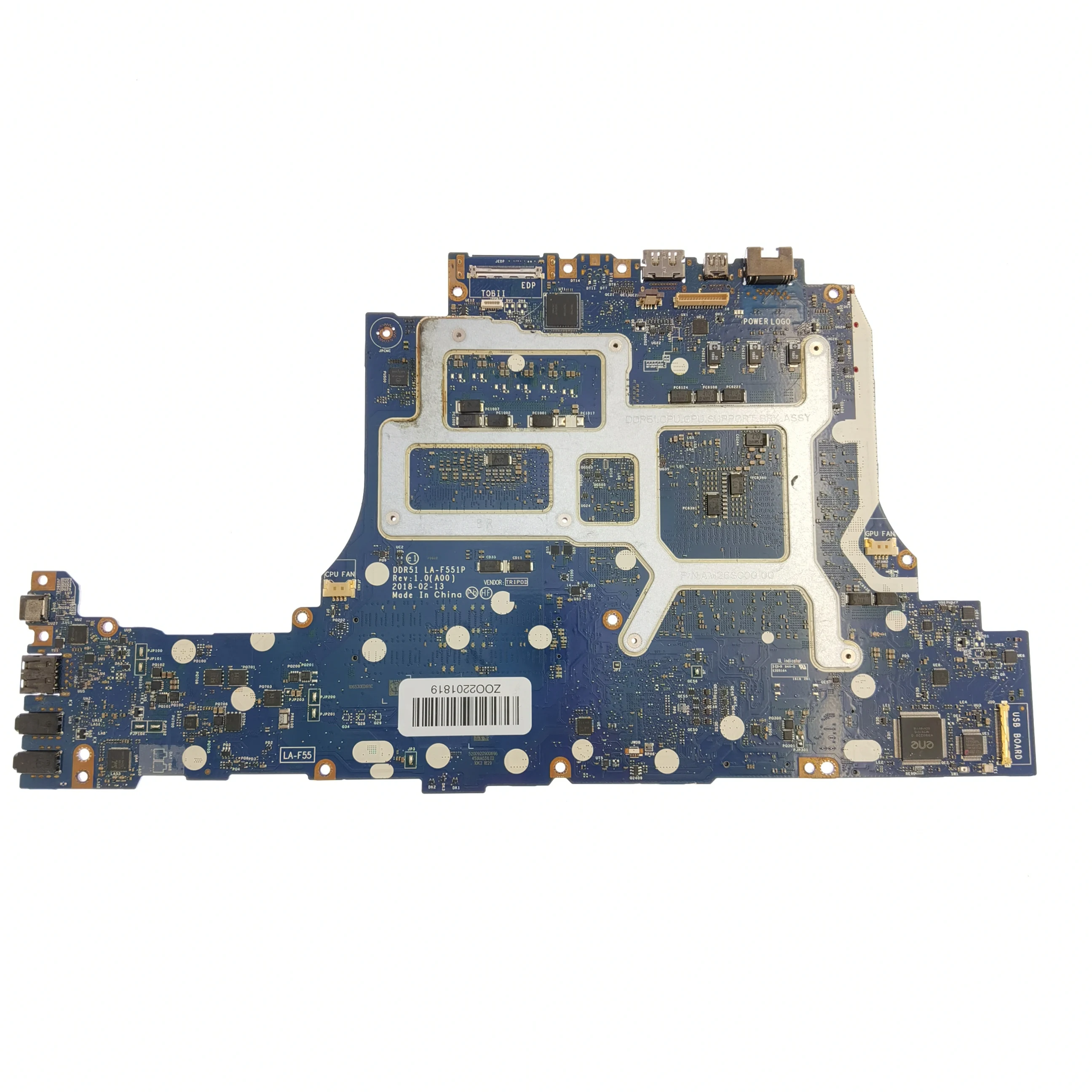 Imagem -02 - Placa-mãe para Dell Alienware Ddr51 La-f551p Placa-mãe com I78750hq Cpu Gtx1070 Gpu 8g 15 r4 17 r5 Ddr4 Testado