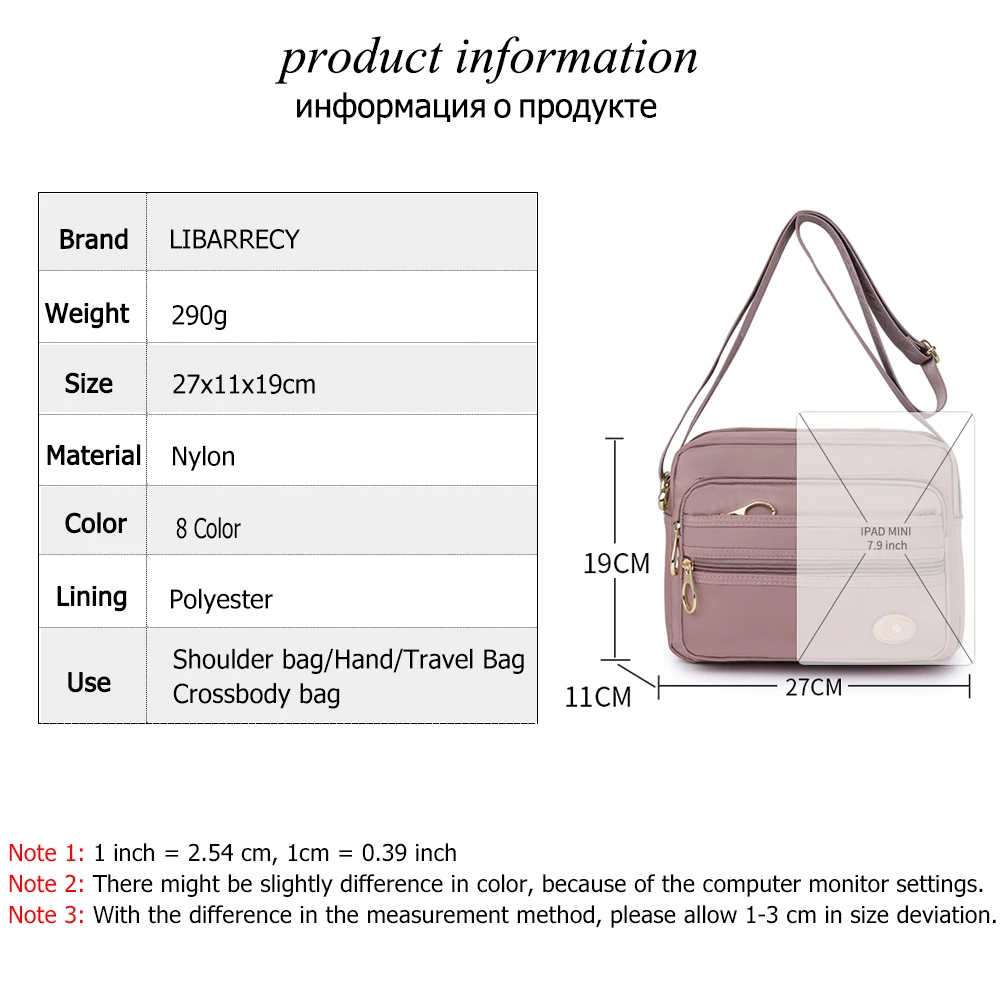 Solid Color New Fashion Ladies Shoulder Bag Quality Nylon Trumpet Women Crossbody Bags 2023 New Women\'s Mobile Phone Bag Wallet