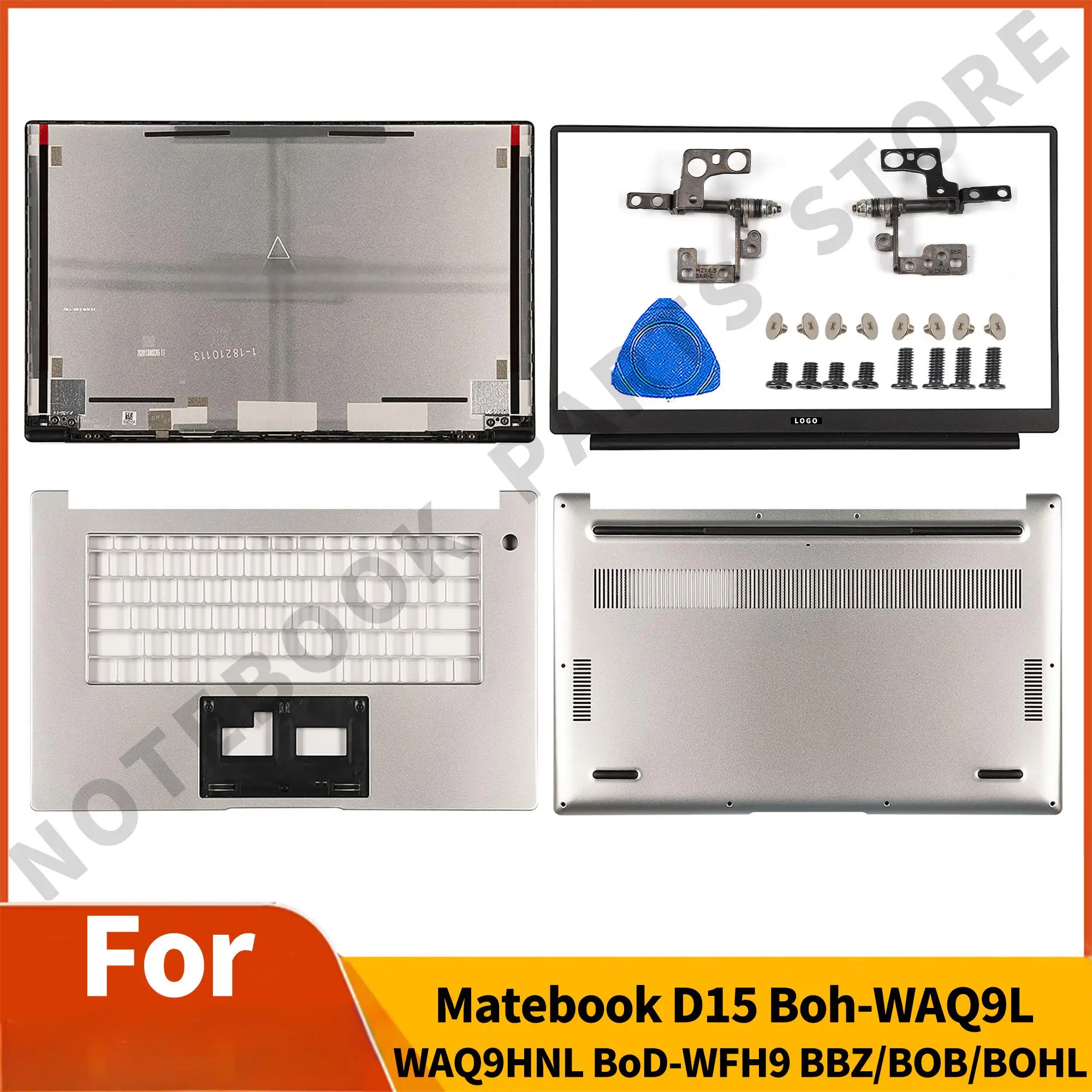 

New Parts For Matebook D15 Boh-WAQ9L Bob-WAE9P BBZ-WBE9 BoD-WFH9 BwM-WFQ9 BOB BOHL BOH Back Cover Front Bezel/Palmrest/Bottom