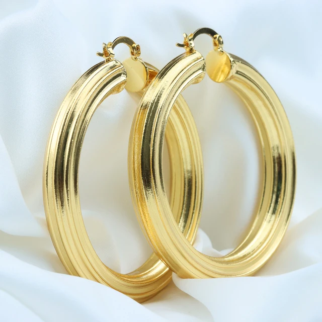 YM Hoop Ohrringe Für Frauen Unregelmäßige Tropfen Ohrring Dubai Vergoldet Schmuck Für Hochzeit Partei Täglichen Verschleiß Mode Schmuck Zubehör 3