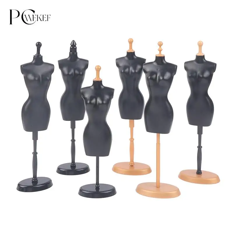 1Set 1:6 Dollhouse Miniature Mannequin Coat Hanger Skirt Support Wedding Mannequin Stand Humanoid Model Toy