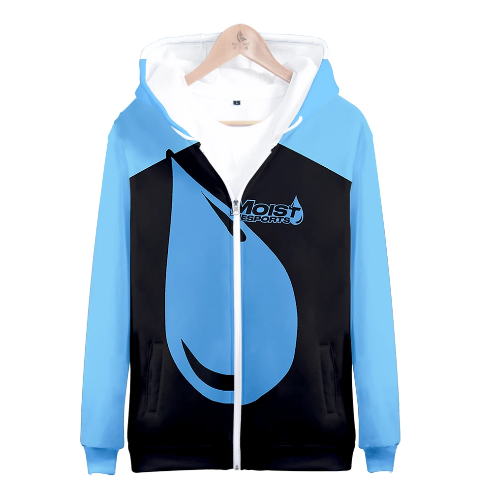 Penguinz0 MOIST ESPORTS Merch Zipper Hoodies Autumn Winter Men/Women Streetwear Zip Hooded CHARLIE WOO HOO Sweatshirt