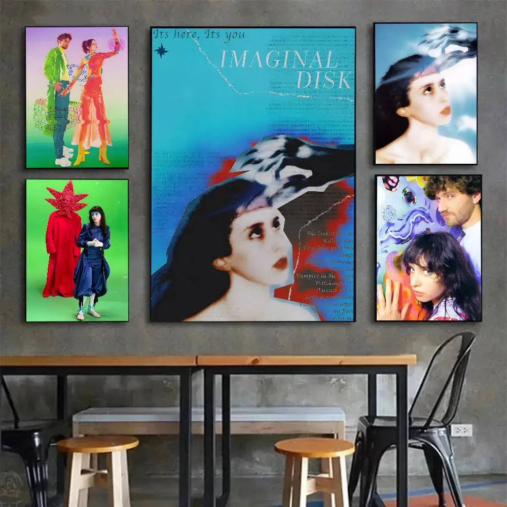 ملصق فني على شكل قرص تخيلي من Band M-Magdalena Bay مع مطبوعات لتزيين غرفة النوم وغرفة المعيشة وغرفة المعيشة