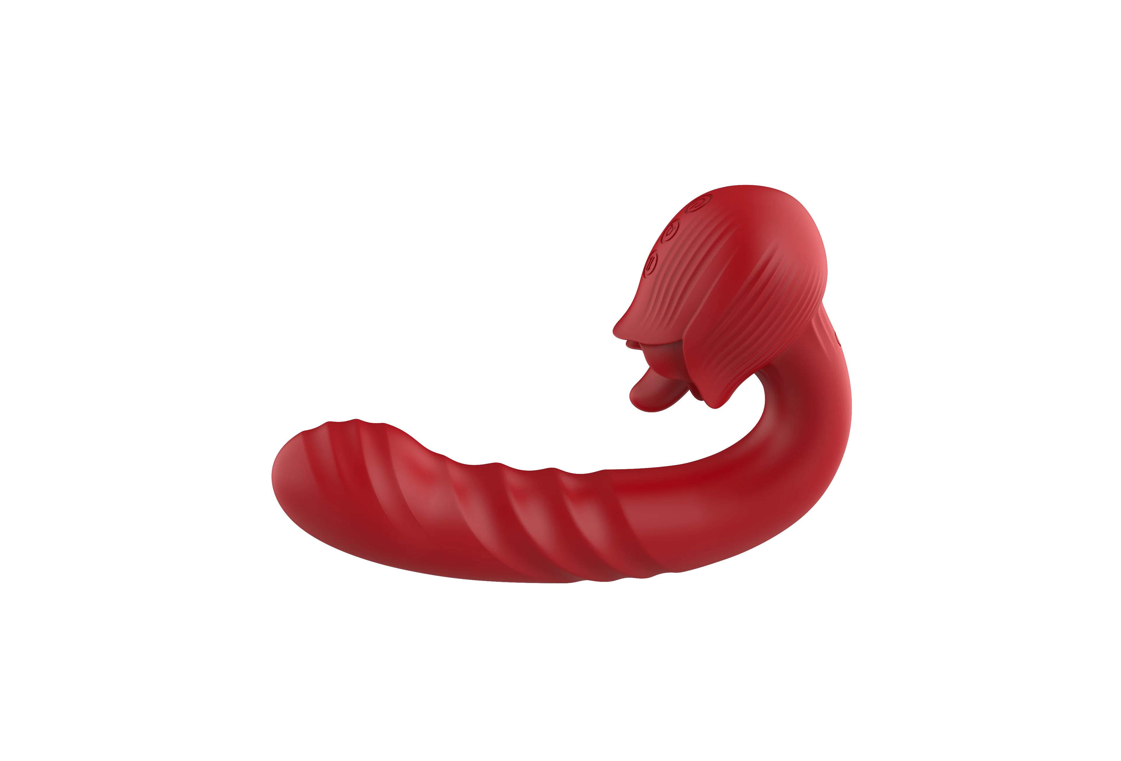 Simulated Double Headed Dildo Adult Product Clitoris G-Spot Vaginal Silicone Vibrator P-Point Stimulation Female Couple Intimacy