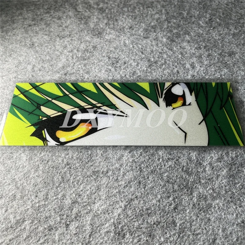 

Наклейка на автомобиль с изображением глаз в стиле аниме, водонепроницаемая виниловая наклейка для авто, грузовиков, мотоциклов и велосипедов, 20x6,6 см