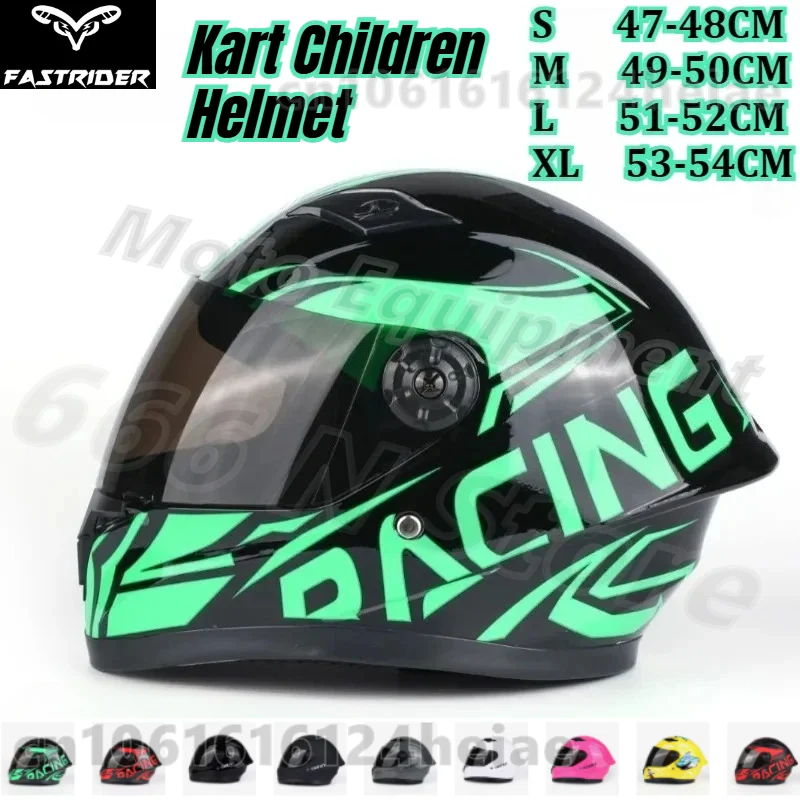 

Детский защитный шлем для картинга, полнолицевой, для активного отдыха, регулируемый, для велосипеда и мотоцикла