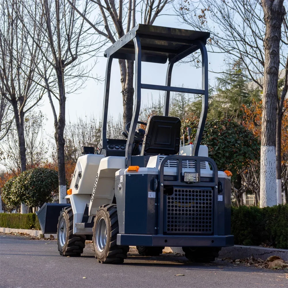 รถตักล้อยางแบบสกิดสเตียร์ ประสิทธิภาพสูง พร้อมบุ้งกิ้งตีนตะขาบขนาดกะทัดรัด เหมาะสำหรับงานด้วยบูลโดเซอร์และสว่านเจาะดิน