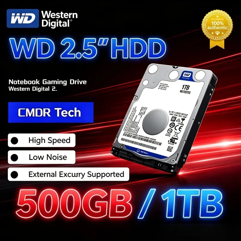 Western Digital WD 2.5 Inch SATA 6.0Gb/s 500GB 1TB HighSpeed Hard Disk HDD For Security Monitoring Video Recorder Equipment
