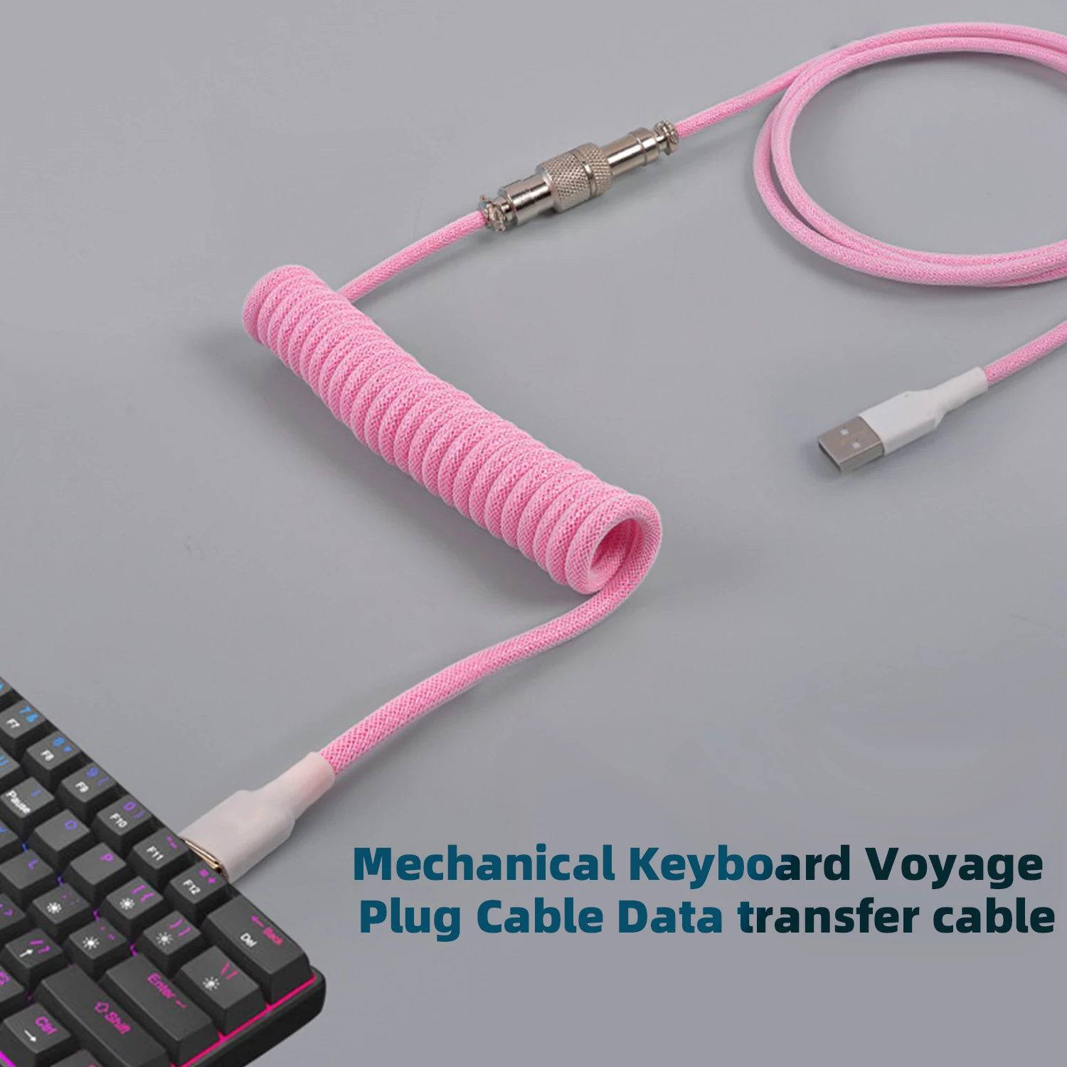 USB Typ C mechanische Tastatur gewickeltes Kabel USB Spirale Nylon Datum Transfer Kabel Flieger Desktop Computer Luftfahrt Anschluss