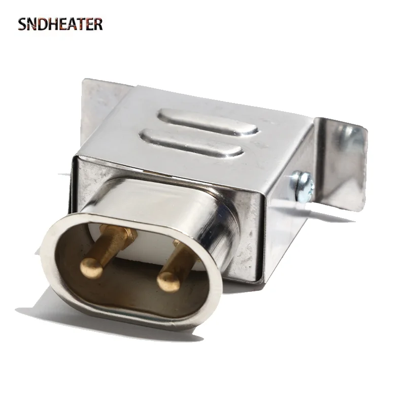SNDHEATER Industrial Band Heating Element Socket for T727 Plug 5MM 6MM Hole Temperature Resistance Ceramic Base Rack Copper Core