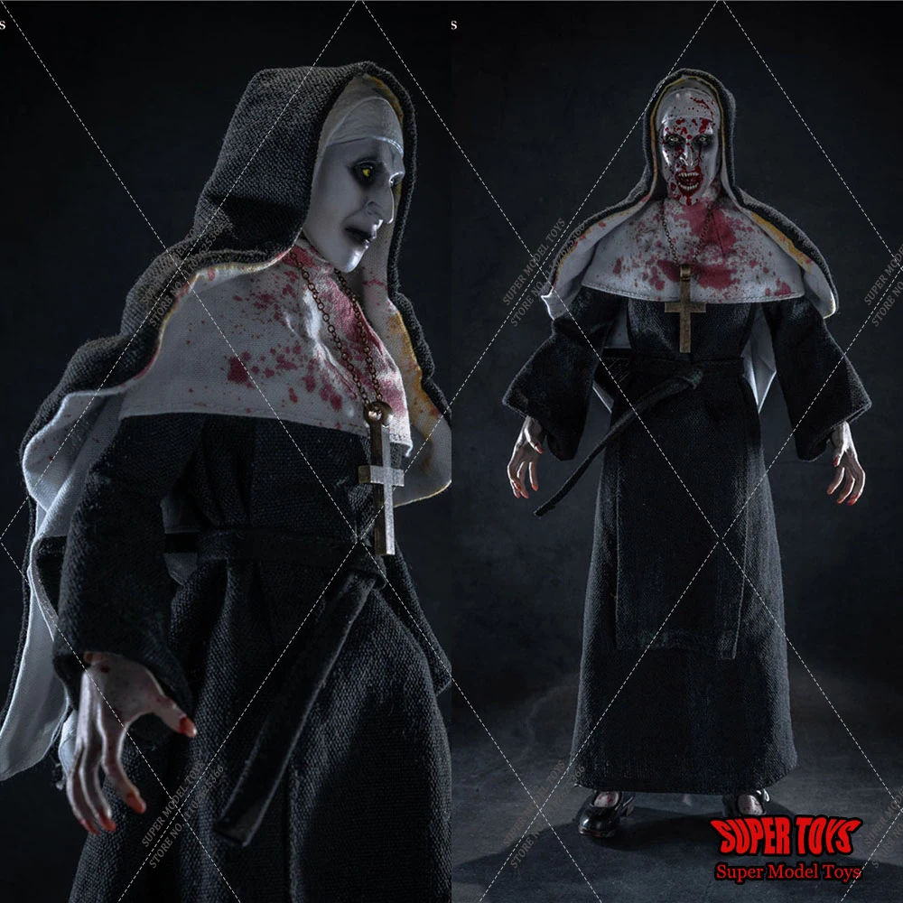 Collectible HMTOYS No.Foo2 1/6 Scale Ghost Sister Full Set 12'' Action Figure with Double Head Carving  Model For Fans Gifts