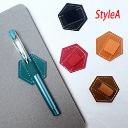 PU Self-adhesive/Magnetic attraction Pen Holder IPad Capacitive Pen Holder Elastic Band Computer Pen Holder Stationery Organizer