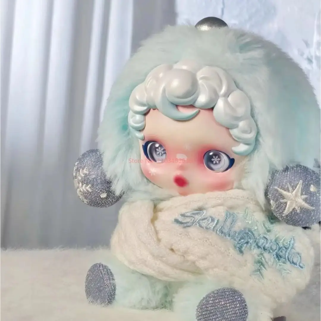 Skullpanda-caja ciega Original de la serie de música de invierno, colgante Sp Doll, adorno de escritorio, periférico de Navidad, regalo sorpresa exquisito