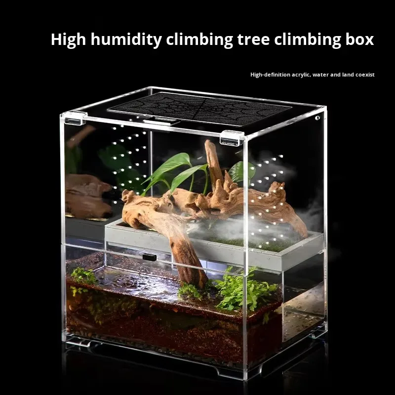 

Wholesale Clear Acrylic Reptile Display Case High Quality Customized Design Reptile Enclosure Jumping Spider Breeding Box