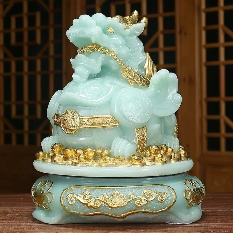 Recruitment rice jade Pixiu ornament Wangcai Piqiu Guochao store relocation opening gift living room office table decoration