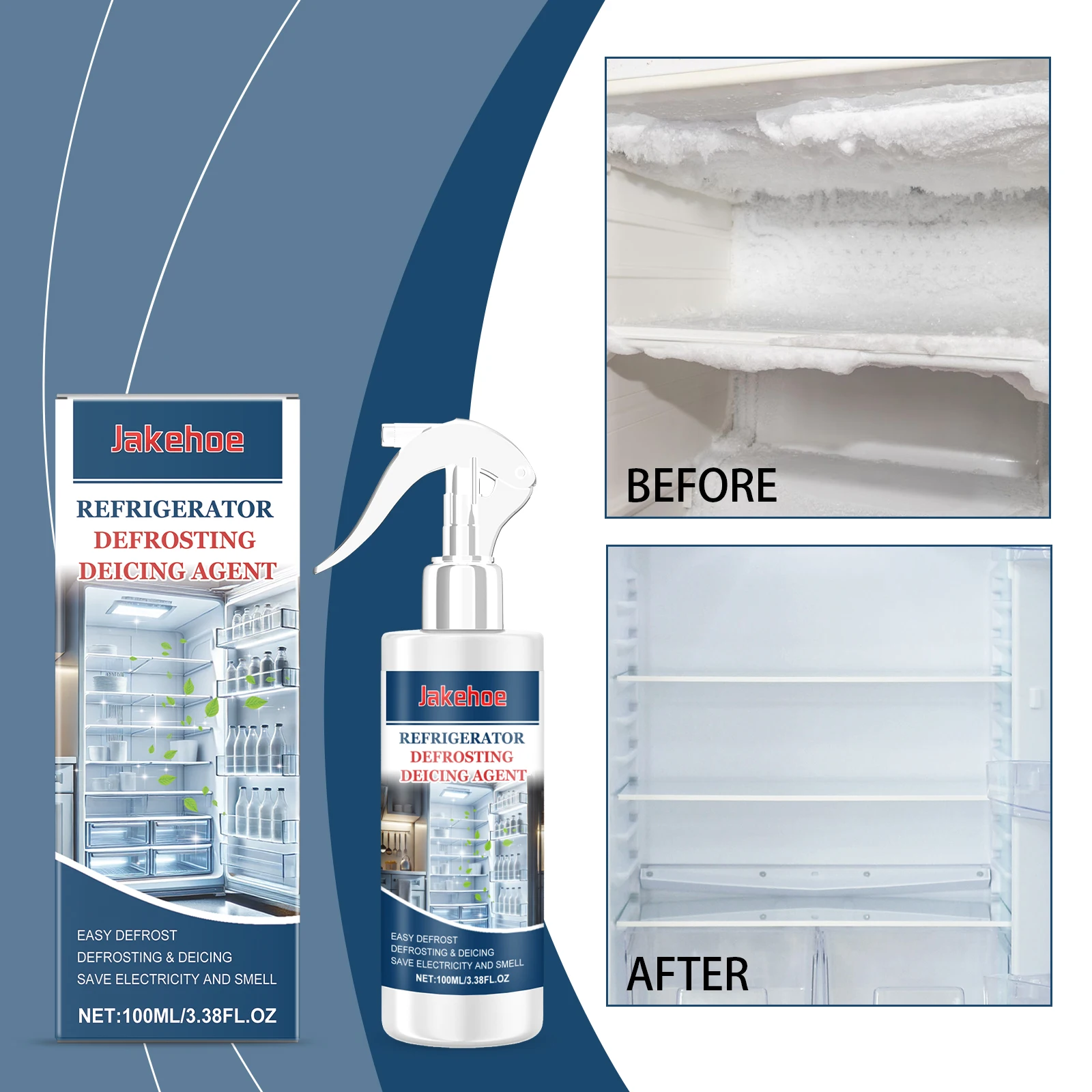 Refrigerator De -icer, Defrosting and Anti - icing for Freezers, Melting Snow, Cleaning, Thawing and De - icing for Cold Storage