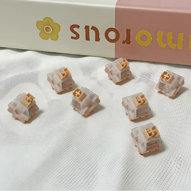 Peach Dream Shaft – interrupteur linéaire, 5 broches, préubrication, HIFI, accessoires de jeu, commutateurs MX, 70/90/110 pièces