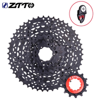 ZTTO High Steel Black MTB Mountain Bike 9 Speed Cassette 9S 40/46/50T Bicycle Sprocket K7 9v Freewheel Outdoor Cycling Flywheel