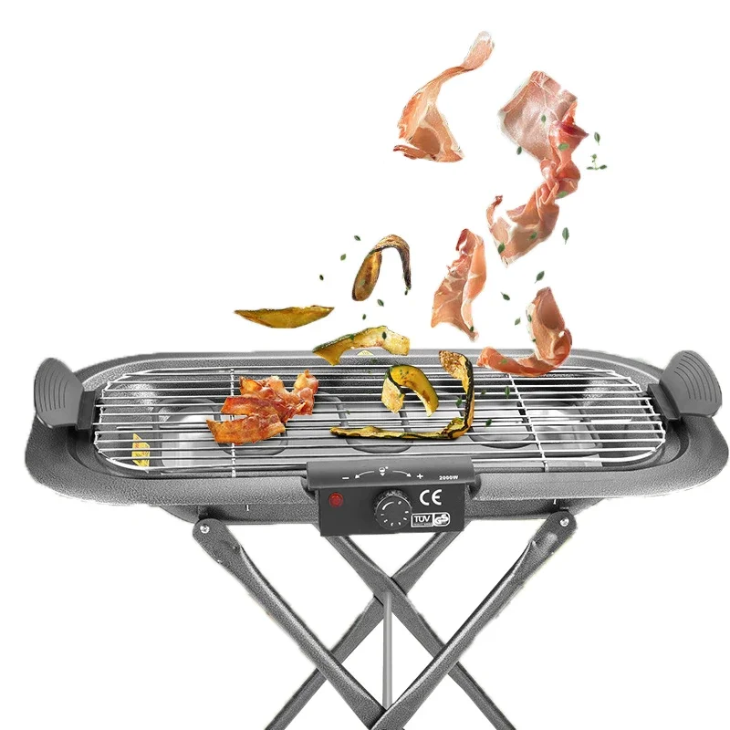 

220v 2kw Smokeless Korean electric oven baking tray Outdoor barbecue machine Home smokeless grill Korean barbecue stove