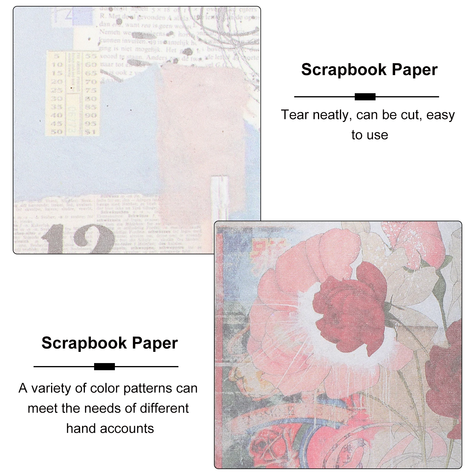 

2pcs Vintage Hand Account Scrapbook Ornaments Retro Base Envelope Decoration Paper Diy Wrapping Material Memo Email Paper
