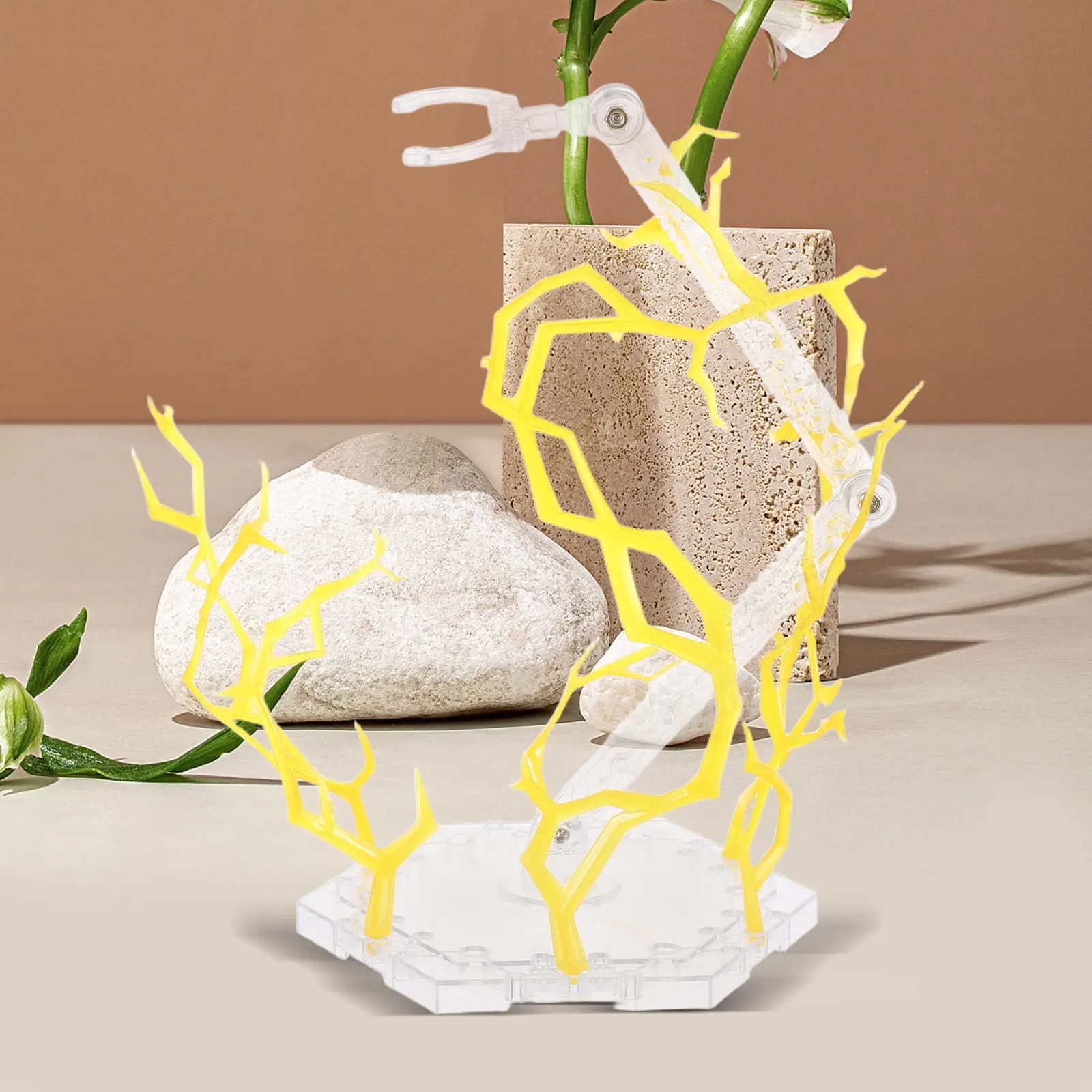 Stable Transparent Display Stand for Action Figures Adjustable Pose Support Base Universal Fit for Character Collections